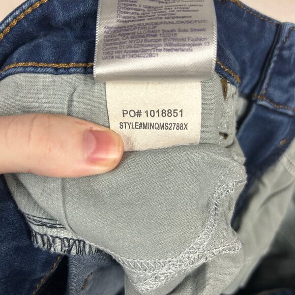 NYDJ Womens Sz 14 Extra Long Marilyn Straight Jean Lift X Tuck Double Shank Blue - Picture 11 of 12